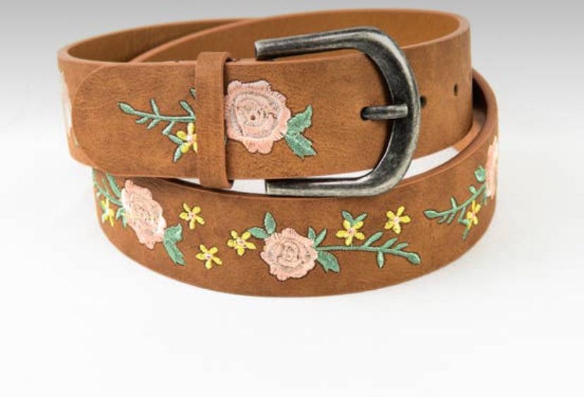 Ceinture à motifs floraux