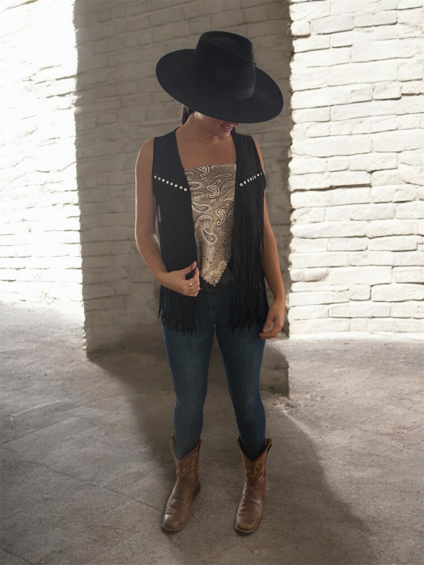 Veste à franges