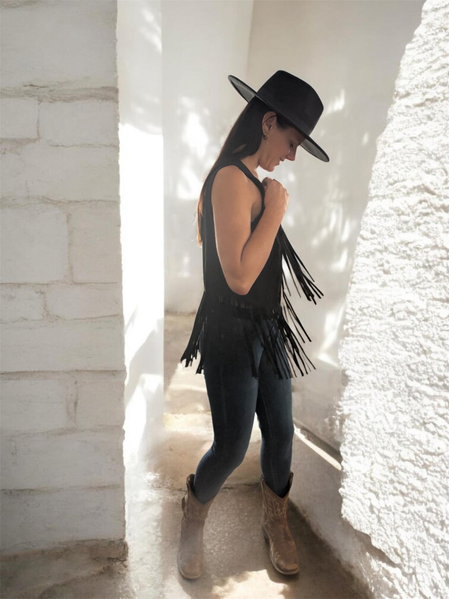 Veste à franges