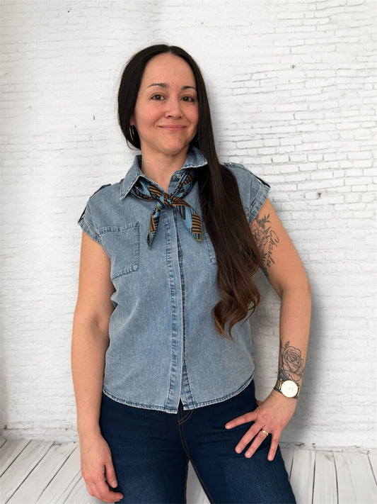 Chemise jeans