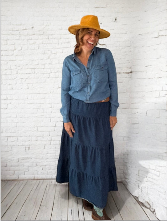 Chemise jeans.