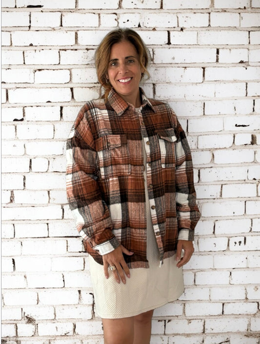 Veste à carreaux